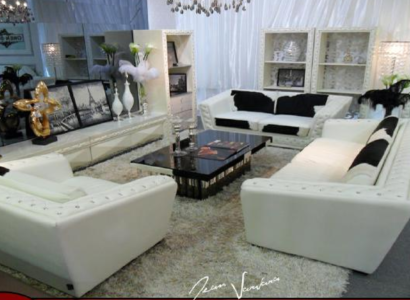 Sofa set Chesterfield 3+2+1 Seater Armchair Sofa Leather with Ponyskin